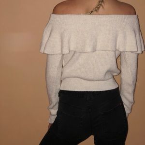 Off the shoulder sweater